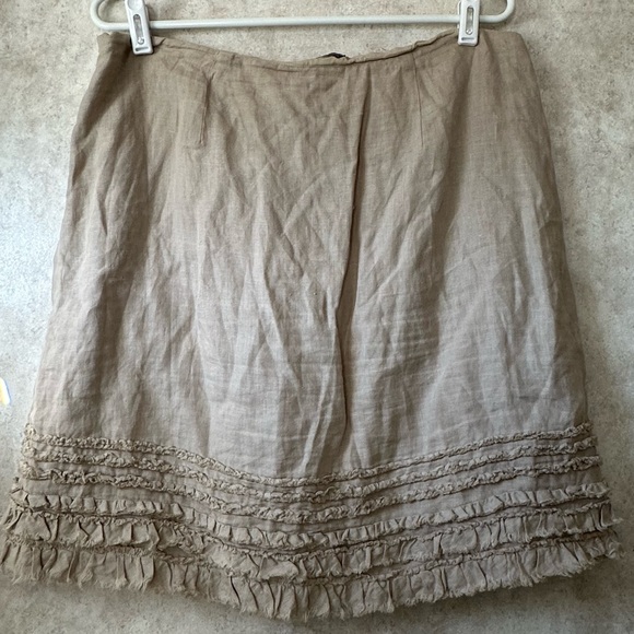 Tommy Bahama Linen Riffled Skirt Size 12 - Picture 2 of 5